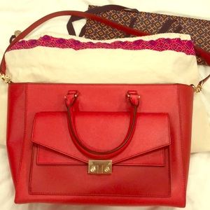 Tory Burch T-Lock EE tote included dust bag